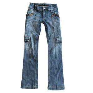 Y2K Women’s Rocawear Embellished Straight Leg Jeans  Size 3/4